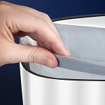 Tower T80904RW Kitchen Trash Can with Sensor Lid, Automatic Slow Close and Manual Close Function, 58L, White and Rose Gold